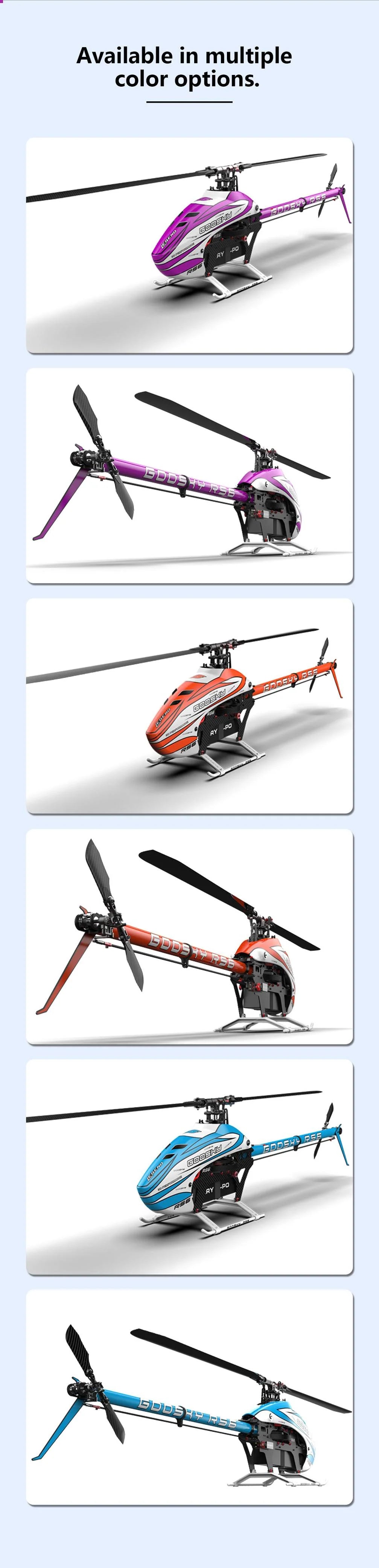 GooSky RS6 Helicopter Kit (Without Blades) - Orange