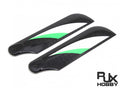 RJX Hobby 68mm Tail Blades - Green (Discontinued) *Destash*