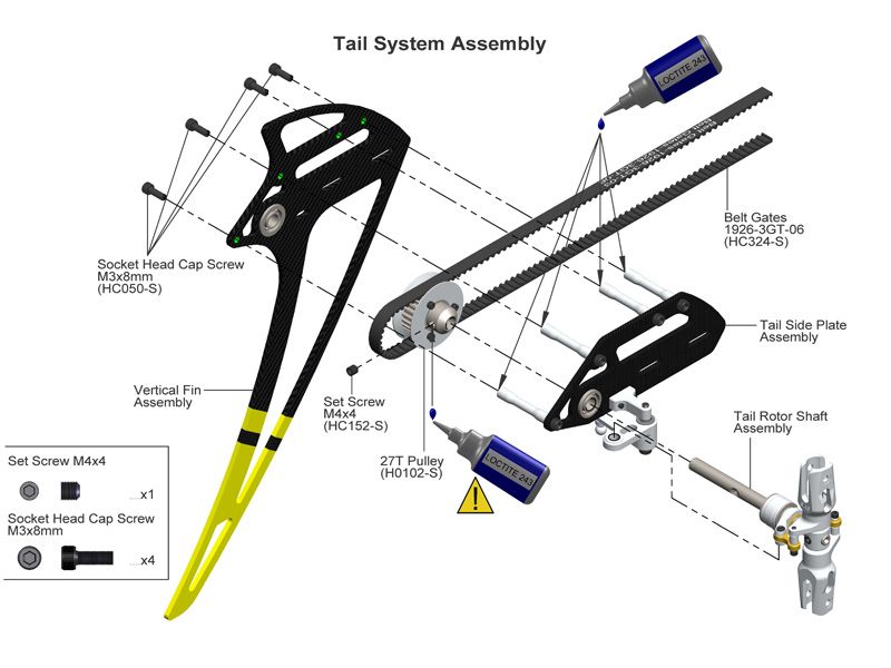 SAB Goblin High Performance Tail Belt - Goblin 630 and 650