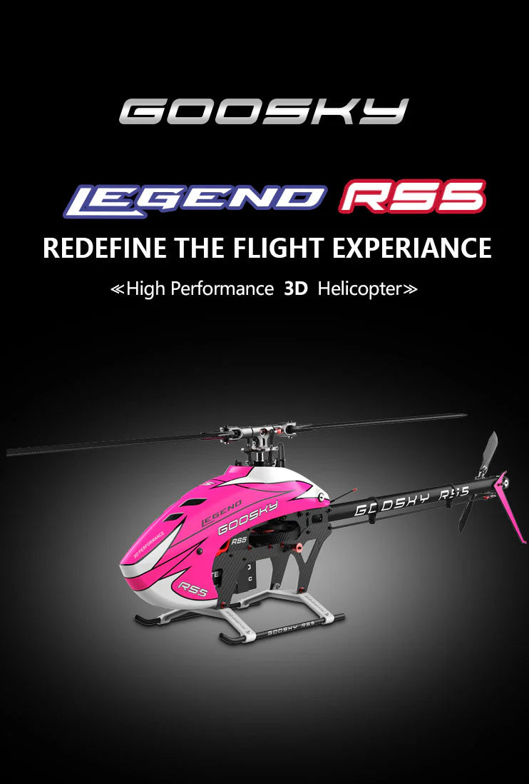 GooSky RS5 Helicopter Kit (With Azure Blades) - Orange