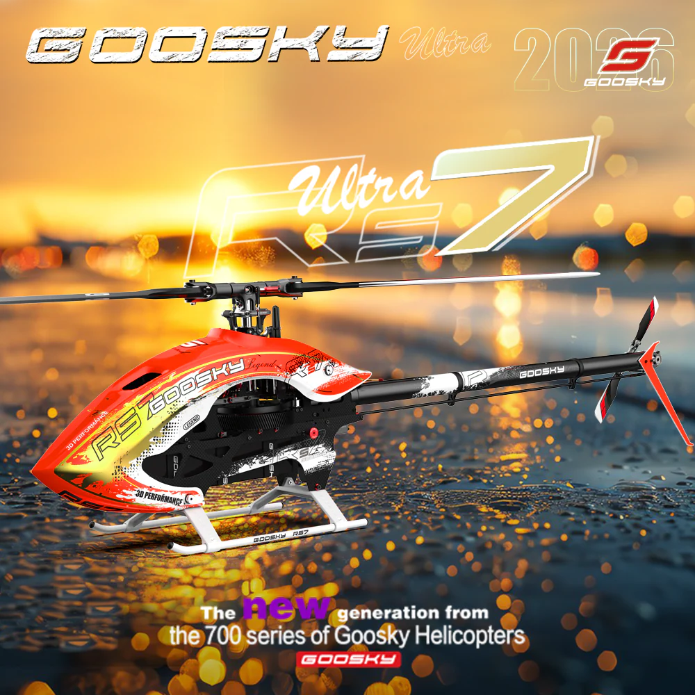GooSky RS7 Ultra Helicopter Kit (With Azure Blades) - Orange