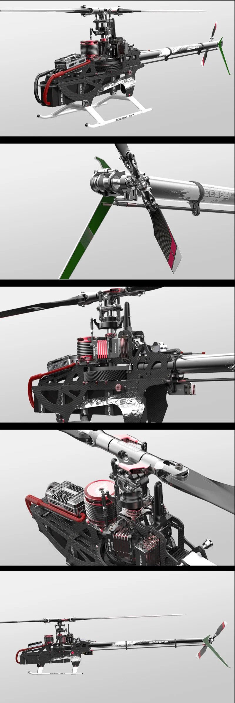 GooSky RS7 Ultra Helicopter Kit (With Azure Blades) - Orange