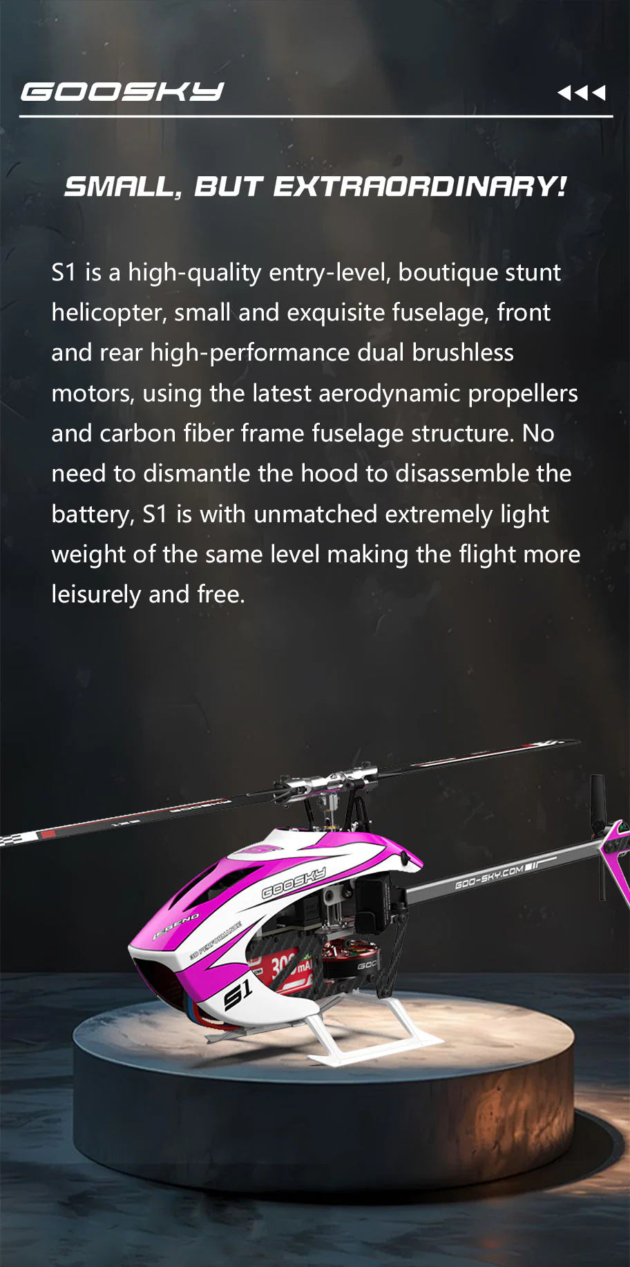 GooSky Legend S1 V2 Helicopter - BNF - Orange
