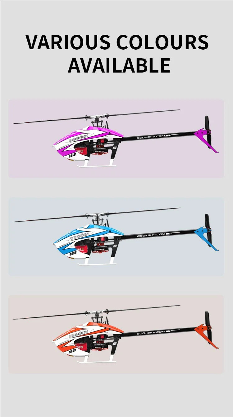 GooSky S2 MAX Helicopter - BNF - Purple