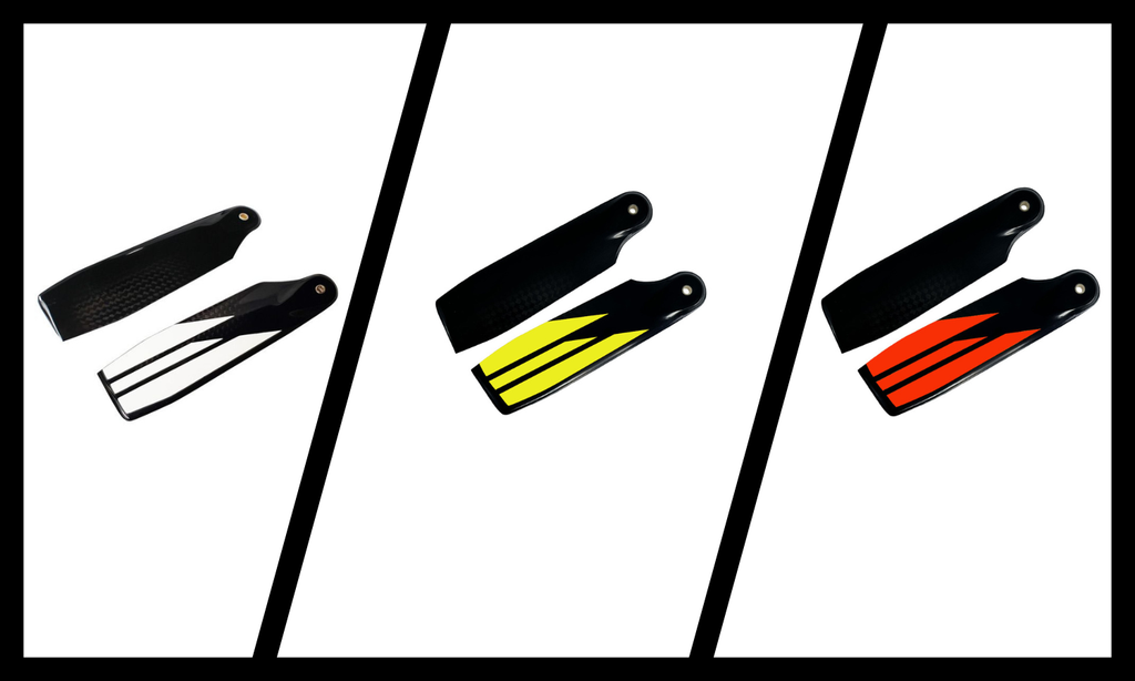 SAB S-Line S95 Tail Blades. Available in White, Yellow, and Orange!