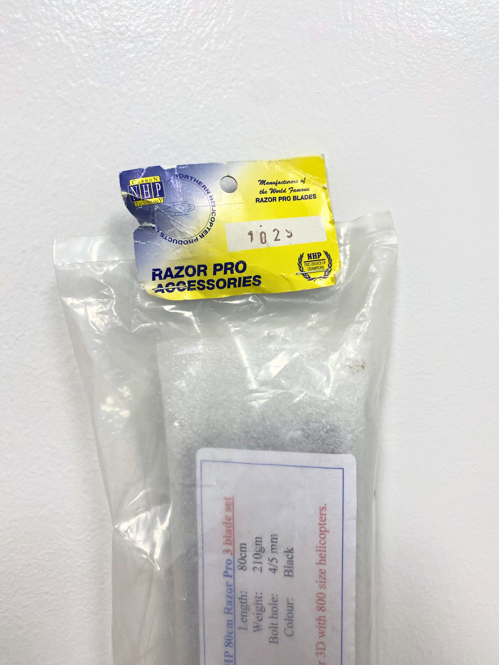 Razor Pro NHP 3-Blade Set: 800mm Main Blades *Destash* (Discontinued)