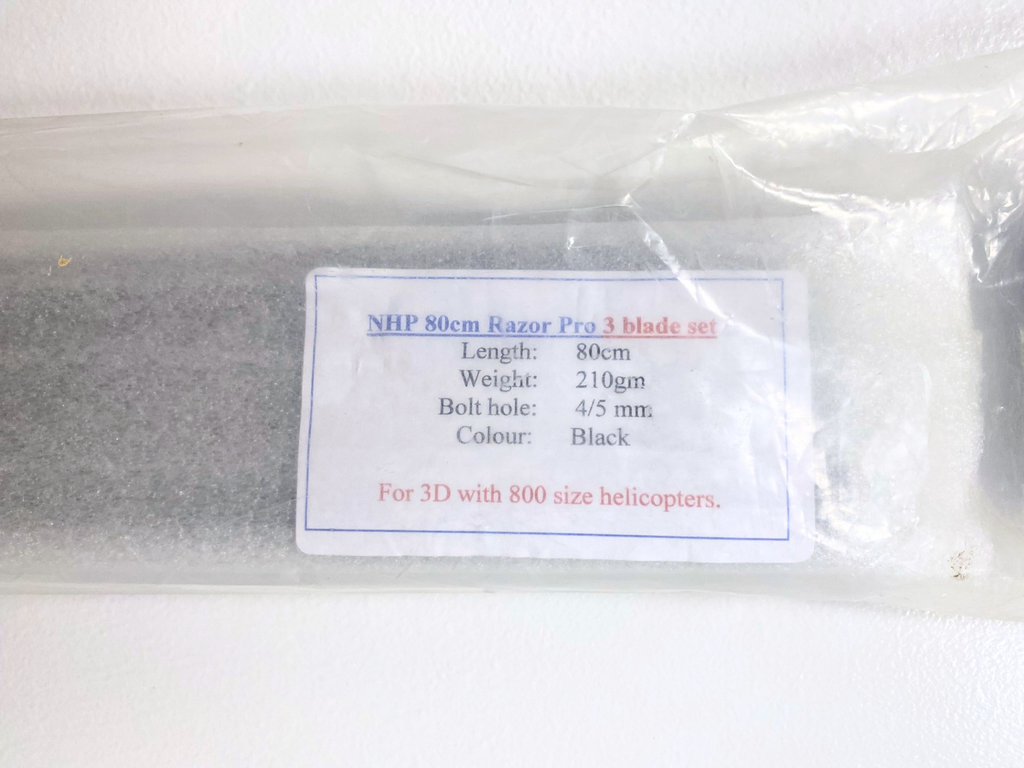 Razor Pro NHP 3-Blade Set: 800mm Main Blades *Destash* (Discontinued)