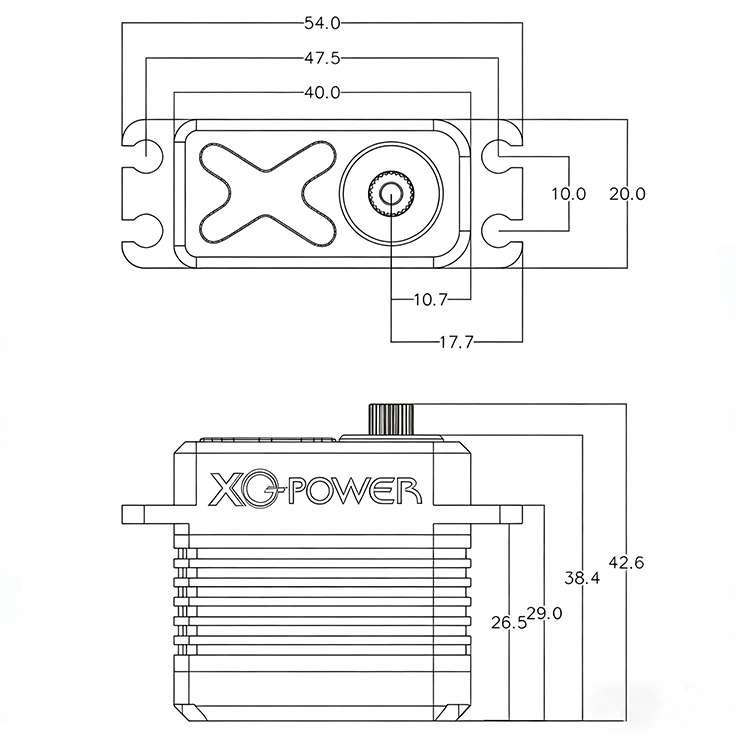 ***Pre-Order*** Full Size Cyclic Brushless Servo BLS8140H 40kg/555oz-in 12V