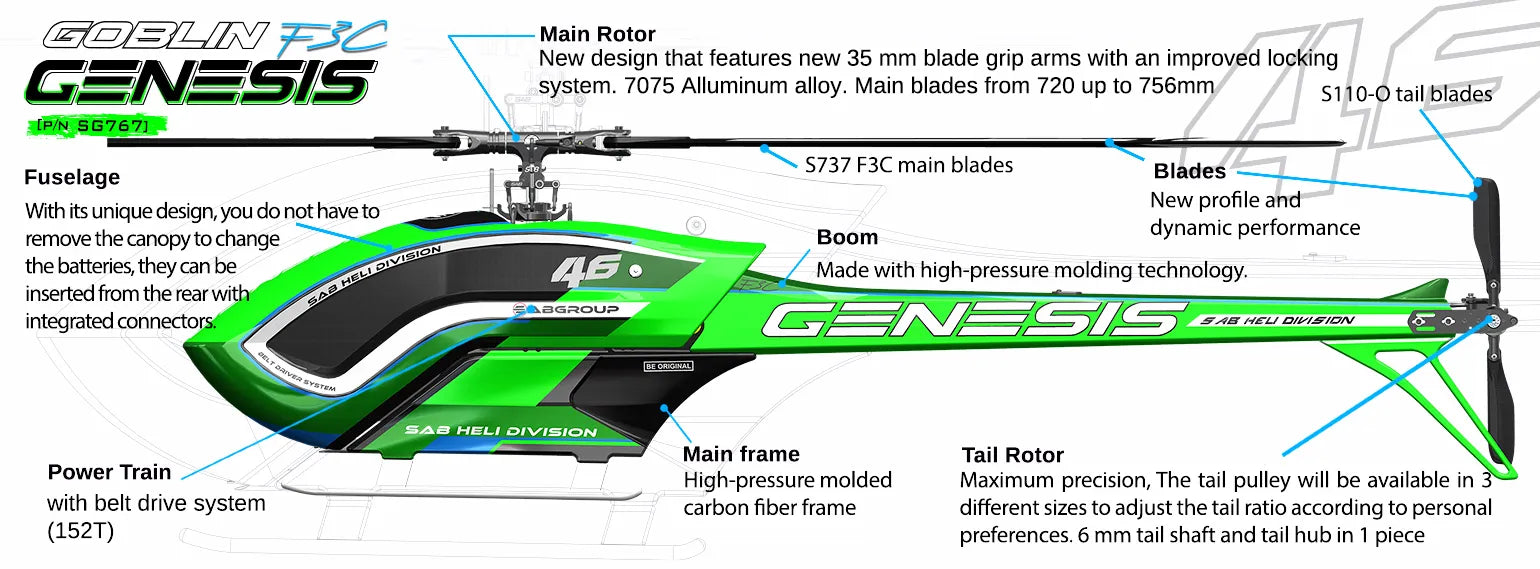 SAB Genesis F3C - Green