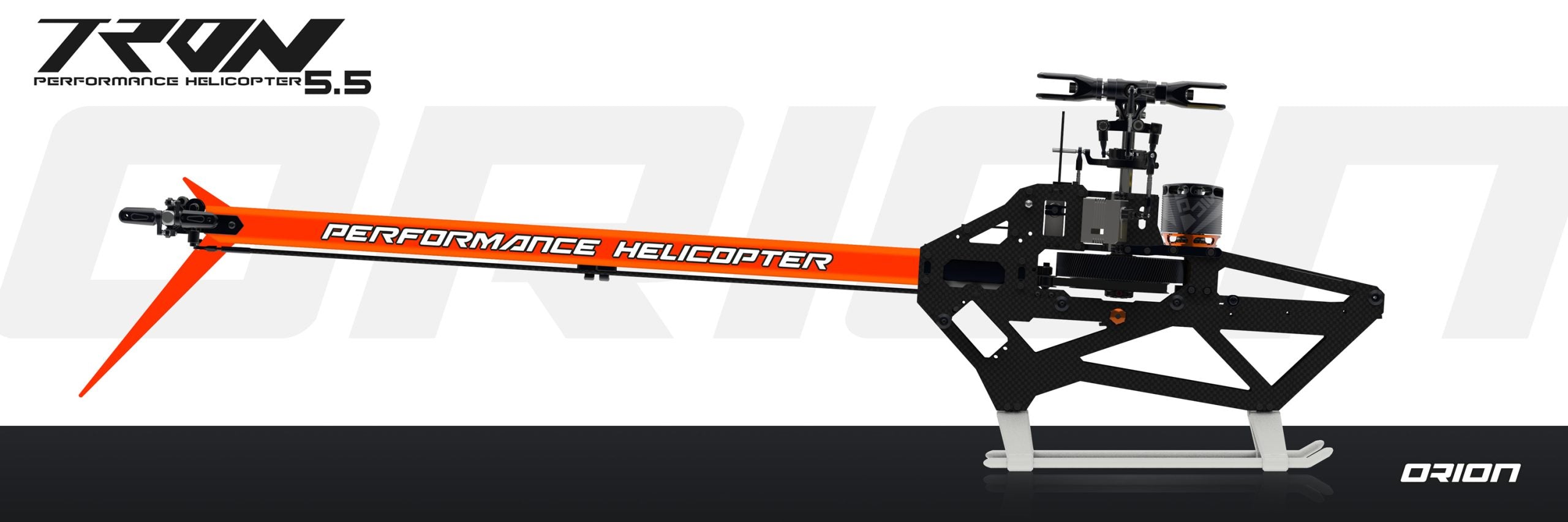 Tron 5.5 Orion Helicopter Kit (Without Blades) - Orange