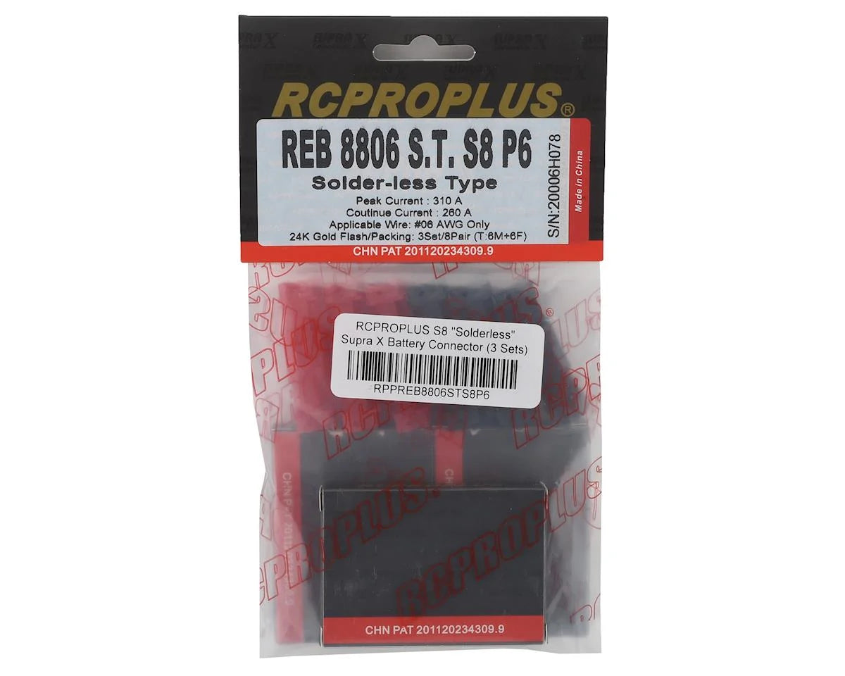 RCProPlus S8 Connectors - Solderless - (3 Sets) *Destash*